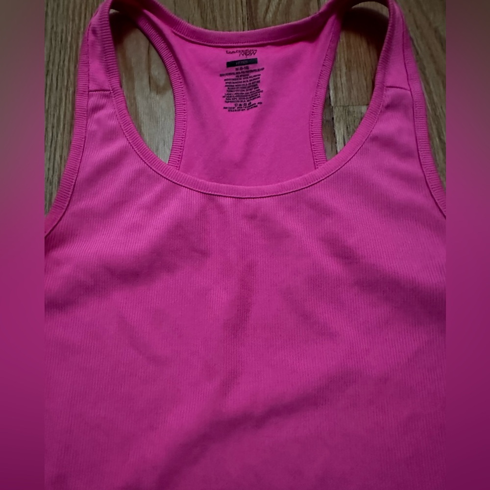 Pink Danskin racerback tank top #fitness - Picture 4 of 6